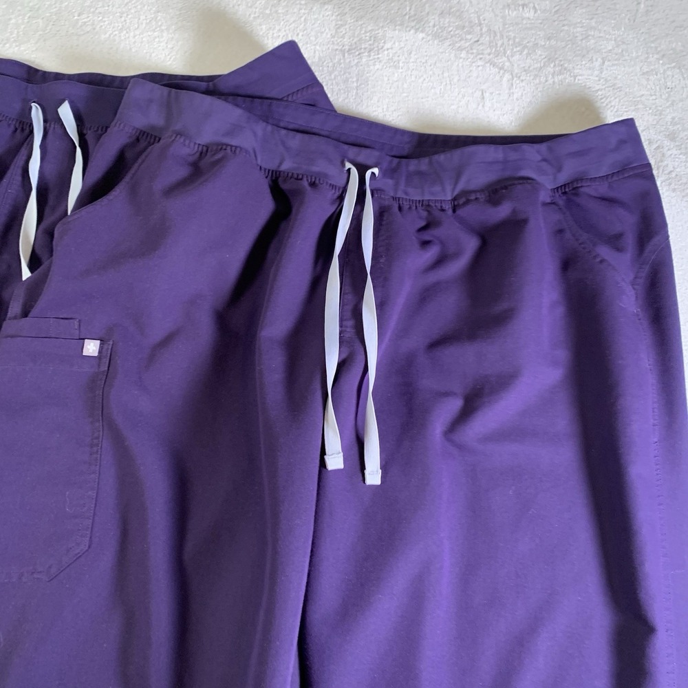 Figs Scrub Pants 4XLT Hunter Purple Kade Cargo Medical Healthcare Nursing Lot 2 - Picture 2 of 15